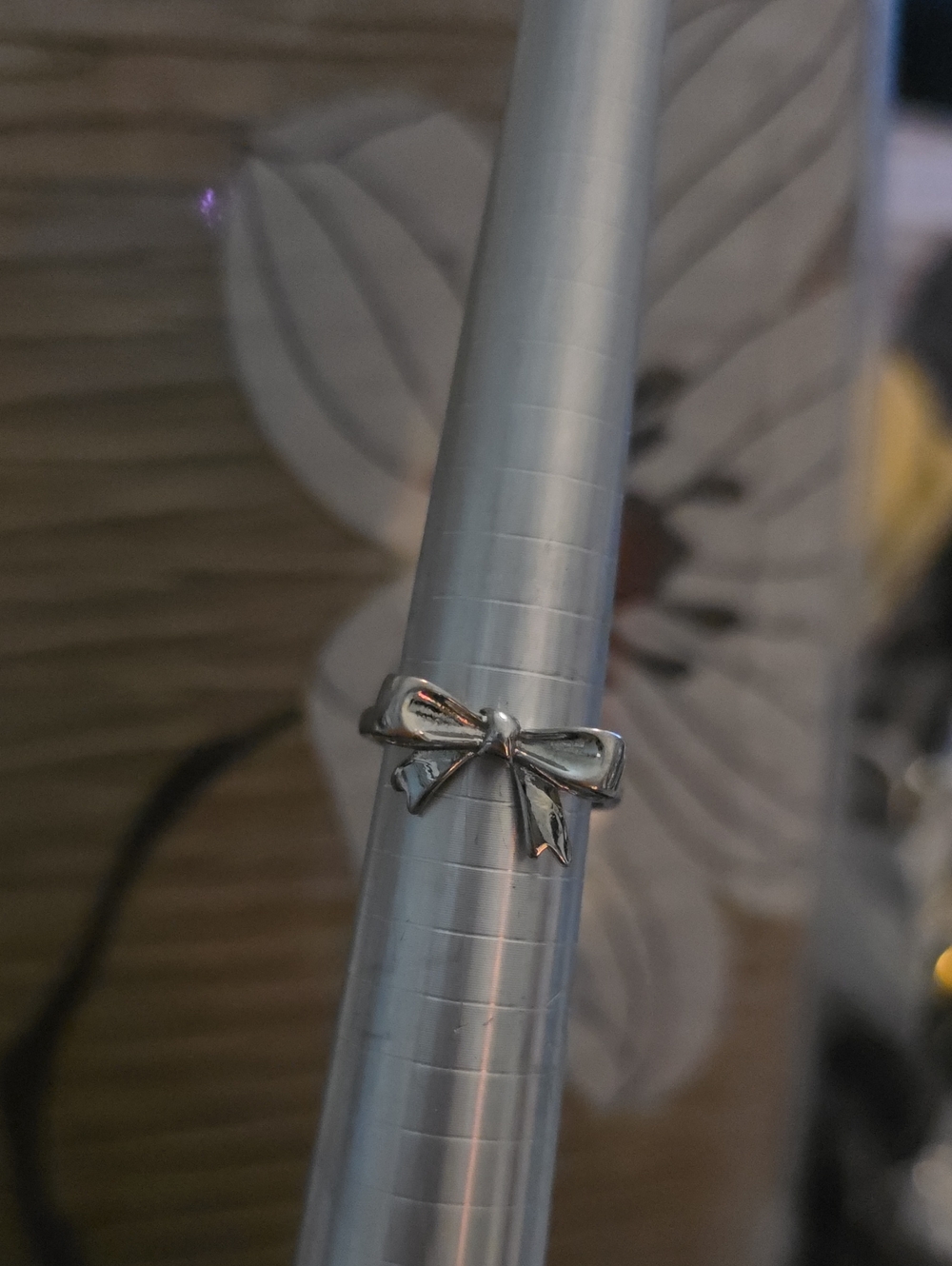 Fashion Jewelry Silver Bow Ring